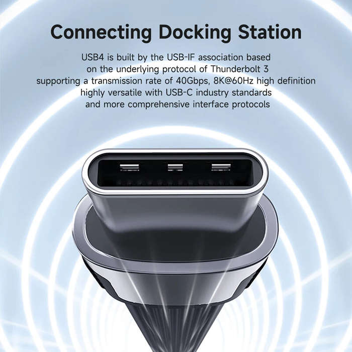 Hagibis USB4 Data Cable 40Gbps USB C to C Short Cable PD 240W 8K 60Hz for TB3/4 15 Pro Max SSD Power