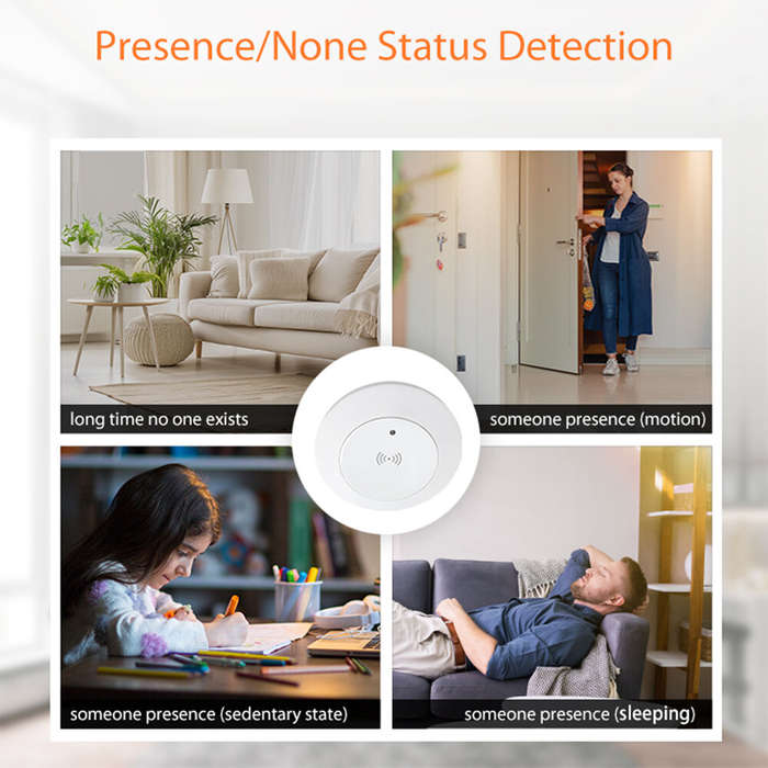 Drop Ceiling - NEO Tuya WiFi 24G MmWave Radar Smart Human Presence Sensor with Illumination Detector