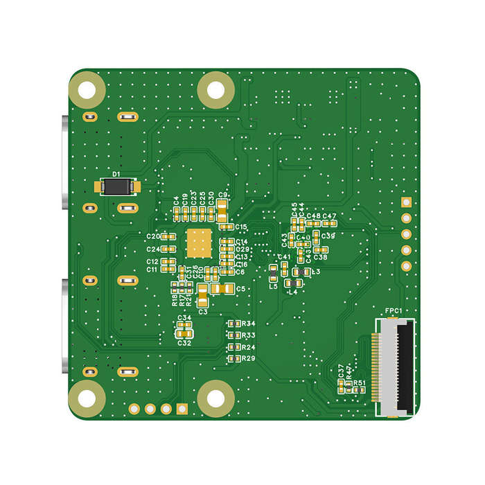 Green - Raspberry Pi 5 C792 HDMIto CSI and I2C Module HDMIto CSI-2 Loop Out blikvm pikvm Support for