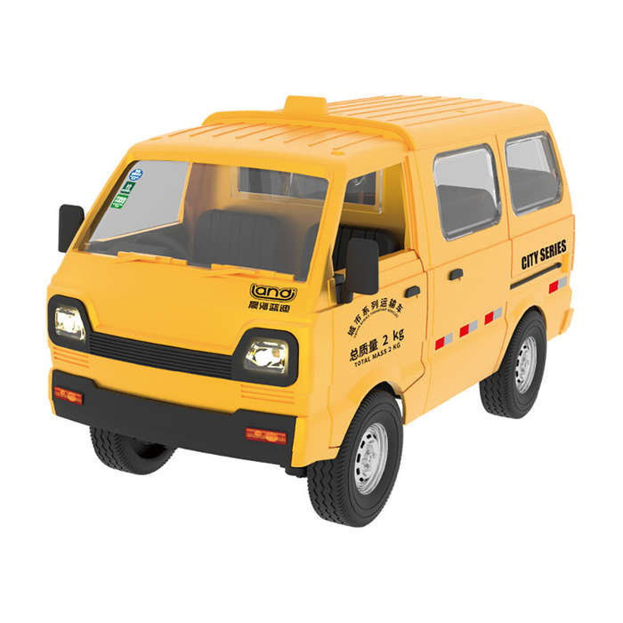 Yellow - Landi QH922 RTR 1/16 2.4G RWD RC Car Simulation Van Drift Truck Sound LED Light Remote Cont