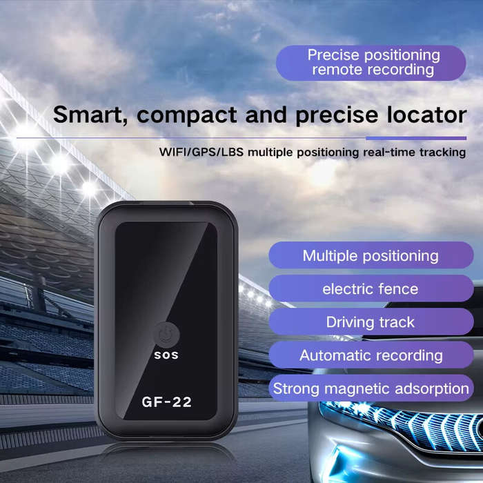 Black - Mini Car Tracker Real Time Magnetic GPS Device Anti-Loss Location Tractor Precise SlMMessage