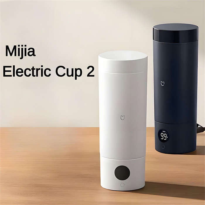 White - XIAOMI Mijia Portable Electric Heating Cup 2 Smart Electric Kettle 316 Stainless Steel Water