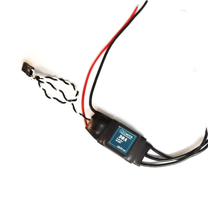 2-3S with 5V 2A BEC - QX-Motor 20A Brushless ESC Compatible 30mm EDF 6-Blade Ducted Fan for RC Airpl