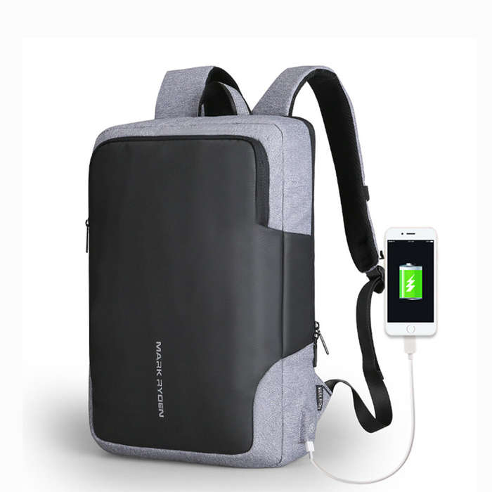 Mark Ryden MR6960 Business Backpack Waterproof Laptop Bag with USB Charging Port for 15.6 inches Lap