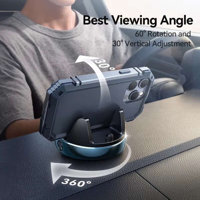 Black - Joyroom Dashboard Car Phone Holder One-Handed Operation 360 Rotation Car Navigation Phone Ho