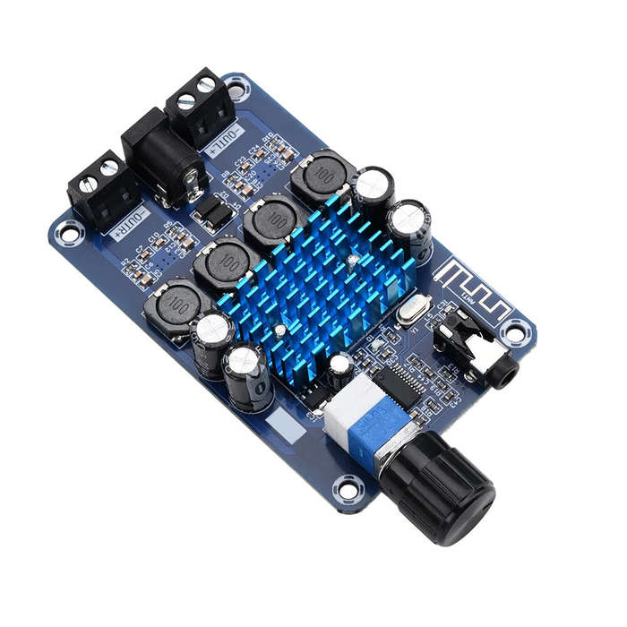 Blue - XH-A318 TPA3116D2 bluetooth Digital Audio Amplifier Board 50Wx2 Sound Amplifier DC12V-24V Aud