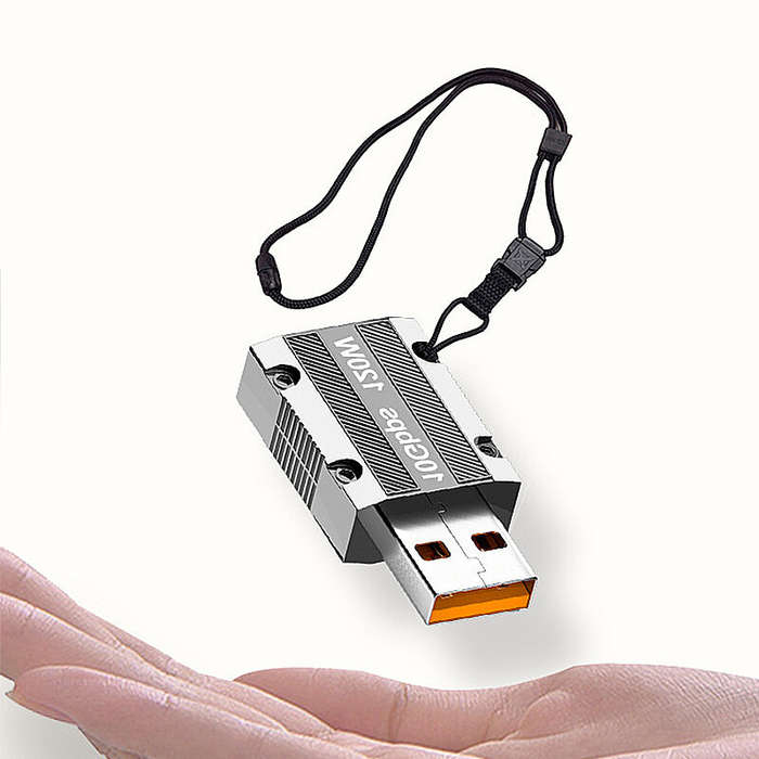 120W Type-C to USB3.0 OTG Adapter 10Gbps High-speed Transmission USB Male to Type-C Female Connector