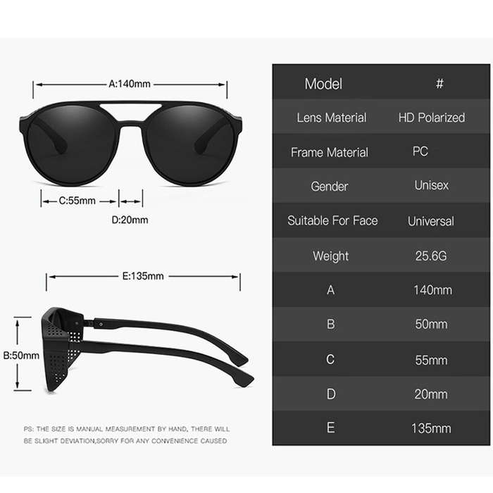 Gold - Men's Polarized Sunglasses Fashion Round Driving Sun Glasses for Unisex Classic Male Eyewear