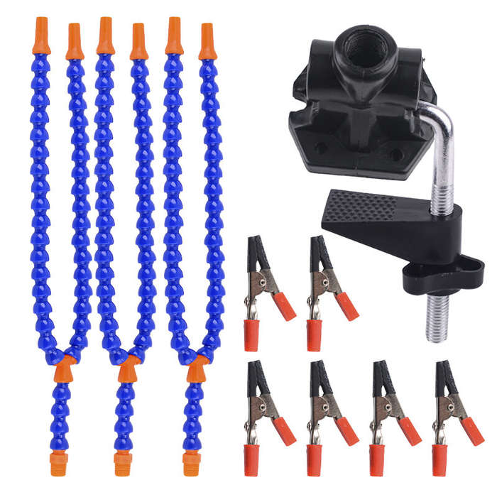 Multi Soldering Station Third Hand Tool With 6 Flexible Arms Soldeirng Iron Holder for PCB Welding R
