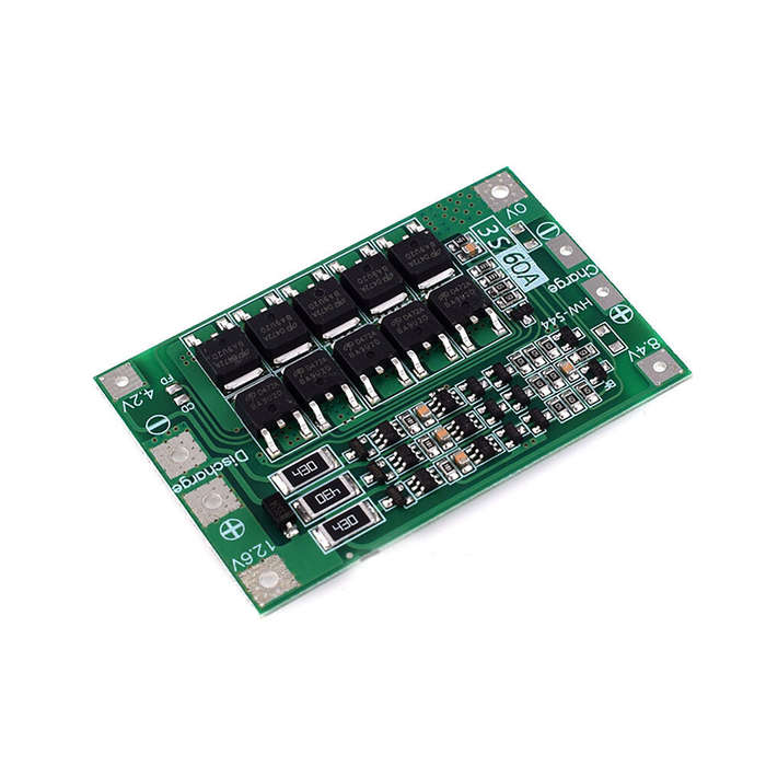 60A - 3S 60A Li-ion Lithium Battery 18650 Charger PCB BMS Protection Board with Balanace for Drill M