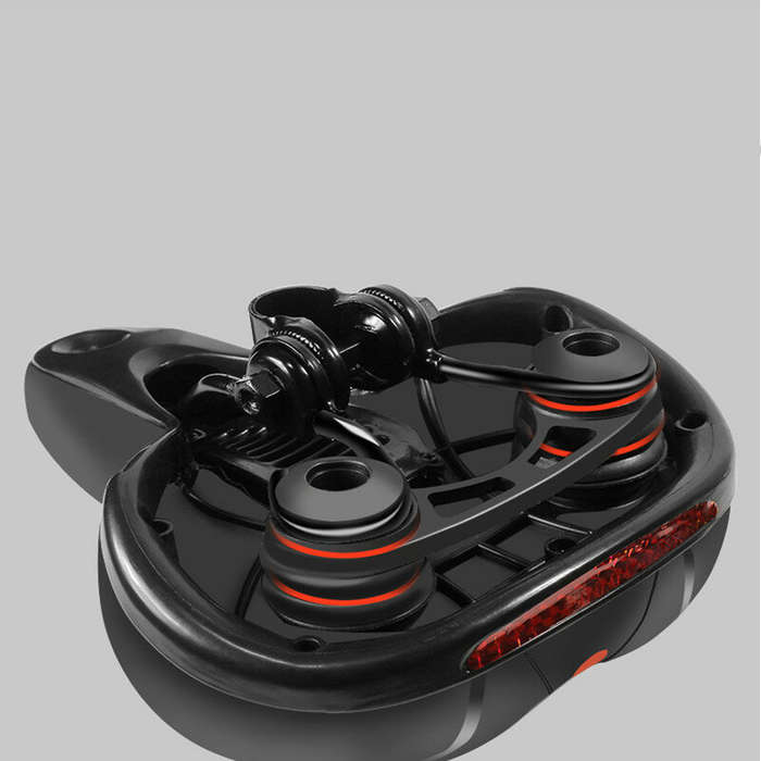 Red - 1pc Comfortable Breathable Bike Cushion Seat With Double-sided Shock Absorption Ball Suitable