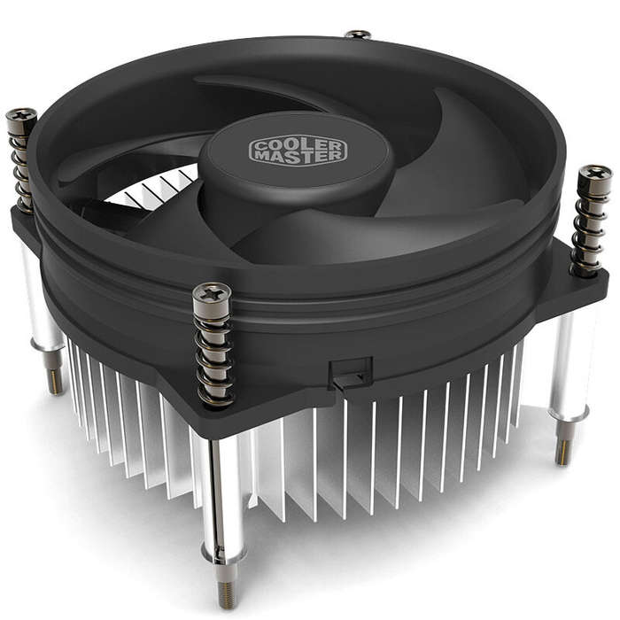 Black - Cooler Master I30 CPU Cooler Radiator 95mm Quiet Fan Air Cooler for intel LGA115X LGA1200 So