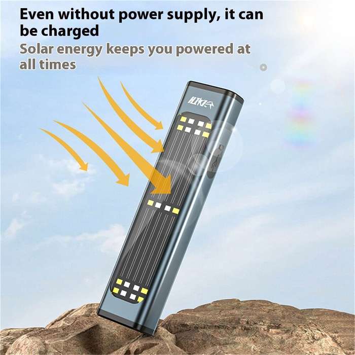 Grey - Portable LED+COB Work Light Powerful Magnetic Long-Range Type-C Rechargeable Emergency Outdoo
