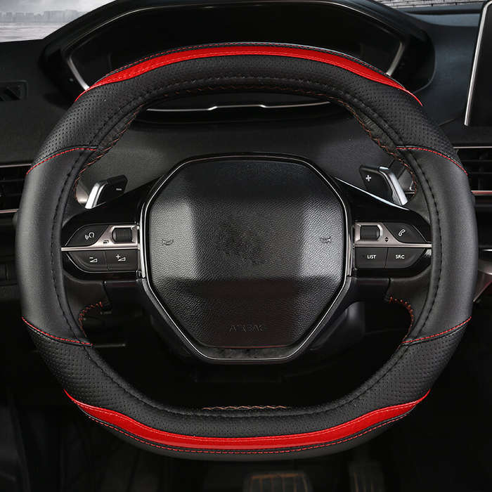 Blue - Car Steering Wheel Cover PU Leather All Season for Peugeot 4008 5008 New 508
