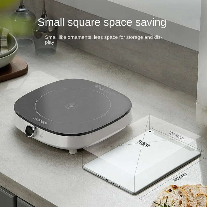 2100W Electric Induction Cooker 9 Gear Heating Timing Waterproof Stir-Fry Cooking Plate Intelligent