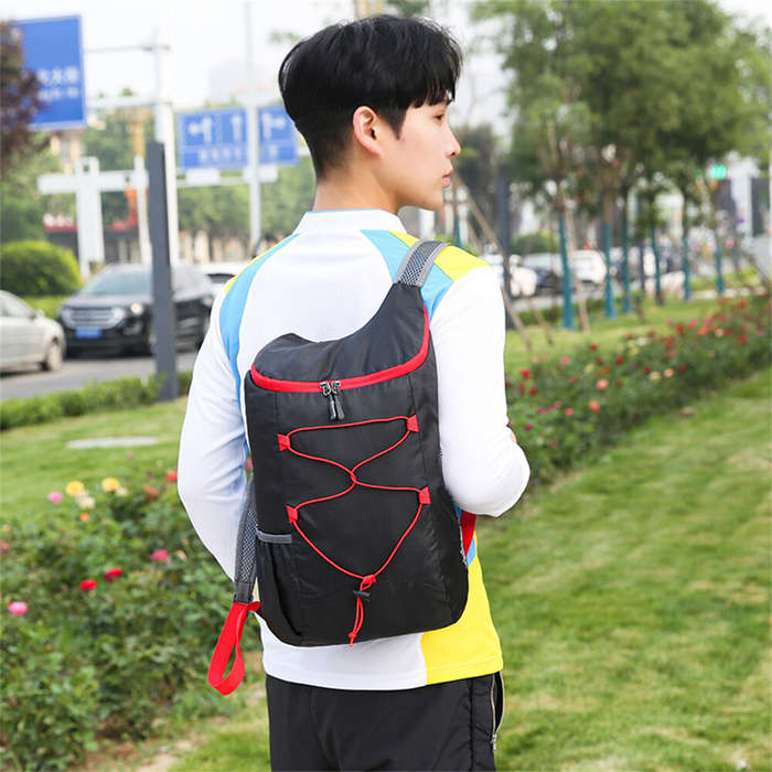 Blue - IPRee Multifunctional Outdoor Folding Backpack High Density Lightweight Waterproof Nylon Fabr