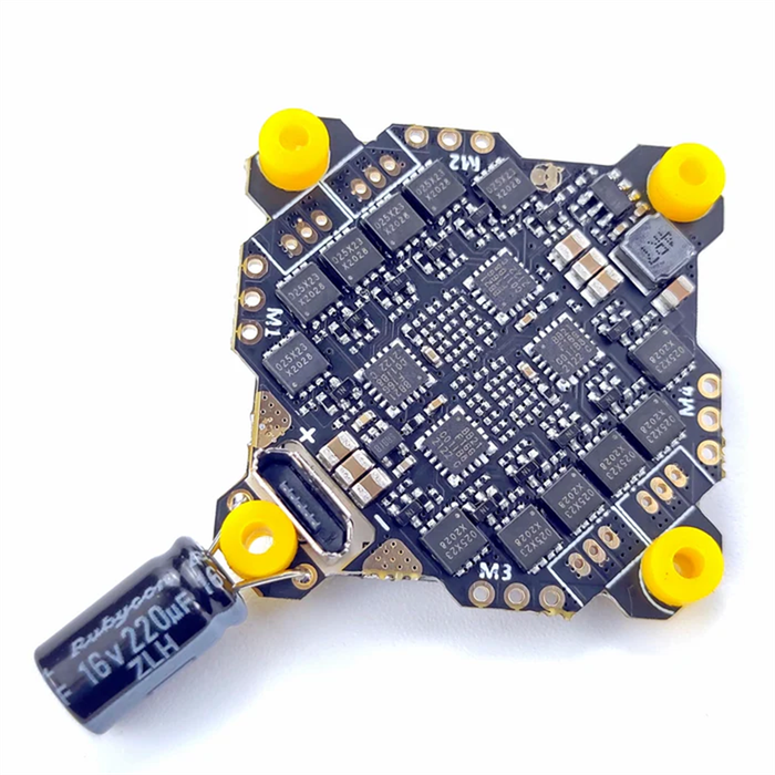 F411 15A AIO - 25.5x25.5mm DarwinFPV FoldApe4 ELRS3.0 F411 Bluejay MPU6500 AIO F4 Flight Controller