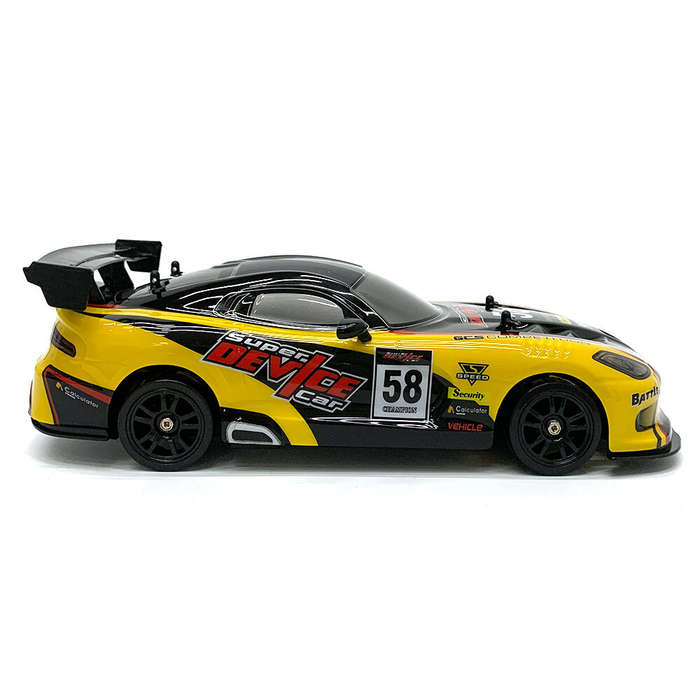 Yellow - 1138A 2.4G 1/16 Drift RC Car LED Light High Speed On-Road Vehicles Models Toys