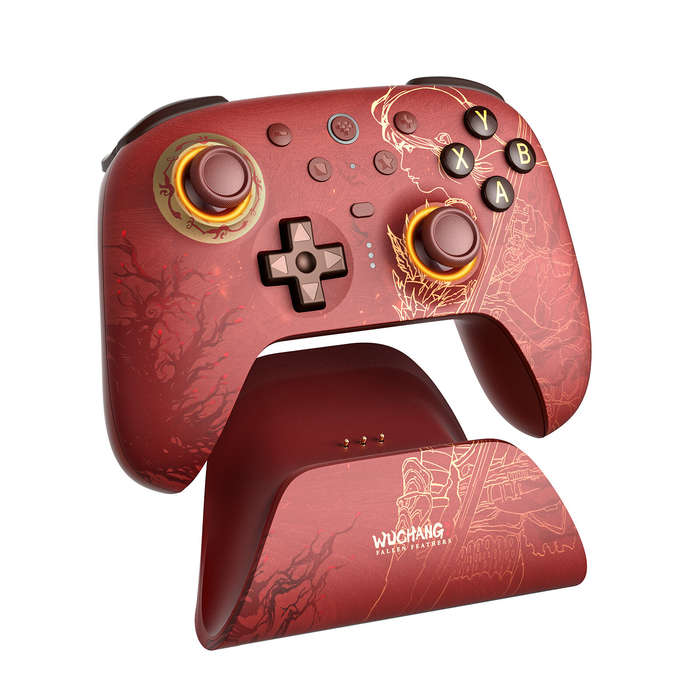 Red - 8BitDo Ultimate 2 WUCHANG: Fallen Feathers Wireless Gaming Controller with TMR Joysticks 8Spee
