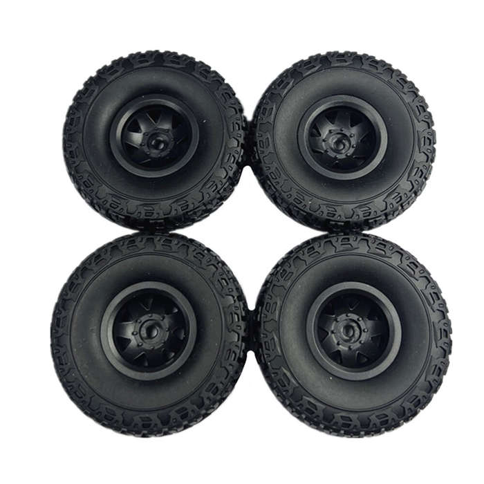 Black - 4PCS LDRC 18499 1/18 Rock Crawler RC Car Original Parts Tires Wheels Vehicles Models Spare A