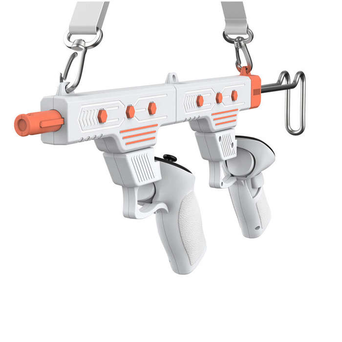 White - DOBE TY-5802 VR Dual-Mode Gaming Gun for Meta Quest 3/3S Tactical Design Immersive Shooting