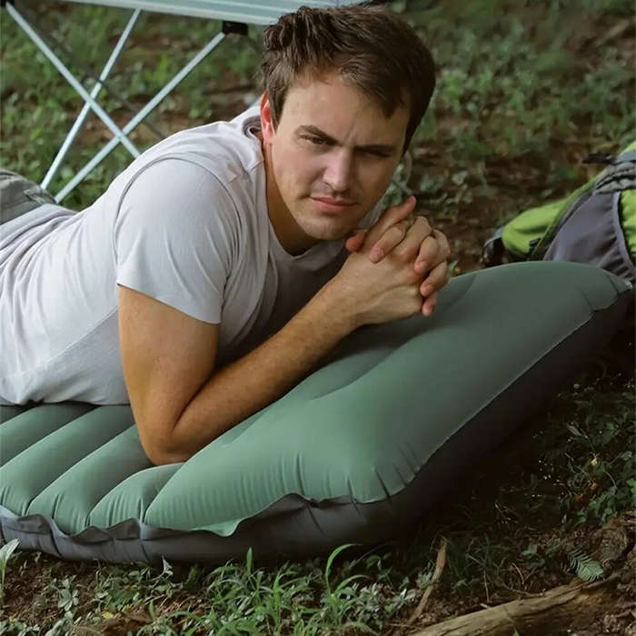 Black - IPRee Ultralight Self-inflating Air Mattress Widen Sleeping Pad Splicing Inflatable Bed Beac