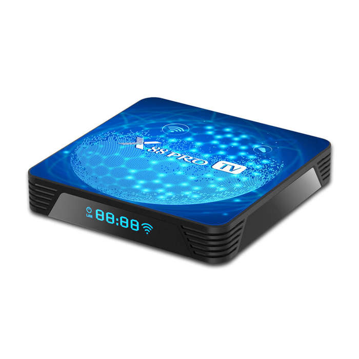 US Plug - X88 Pro 2+16G Smart TV Box Android 11 RK3318 2.4G/5.8G Dual Band WiFi BT5.0 3D Youtube 4K