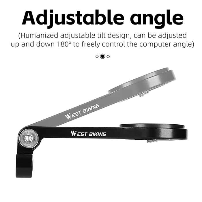 Type B - WEST BIKING Aluminum Alloy Bicycle Computer Holder Adjustable Angle Mountain Bike Headlight