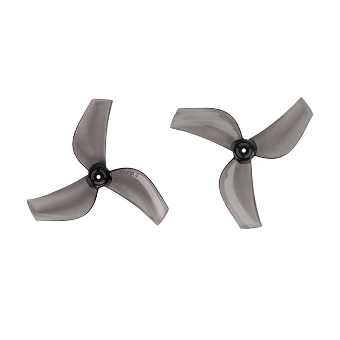 Clear grey - 4 Pairs GEMFAN 35mms 3-blade 1mm Hole PC Propeller for RC FPV Racing Drone