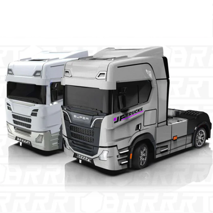 White - S917 RTR 1/43 2.4G 4WD Mini RC Car Tractor Semi Truck Built-In Gyro Full Proportional Drift