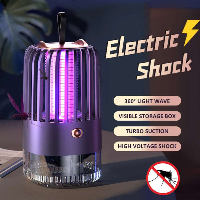 White - AGSIVO Plug-in Electric Mosquito Bug Zapper Mosquito Killing Lamp Fly Trap Fly Zapper For Ho