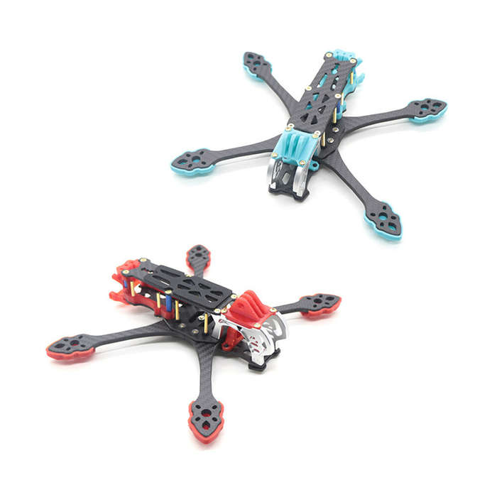 Black - HSKRC MAK5 225mm Wheelbase 3K Carbon Fiber 5 Inch Freestyle Frame Kit Support DJI Air Unit D