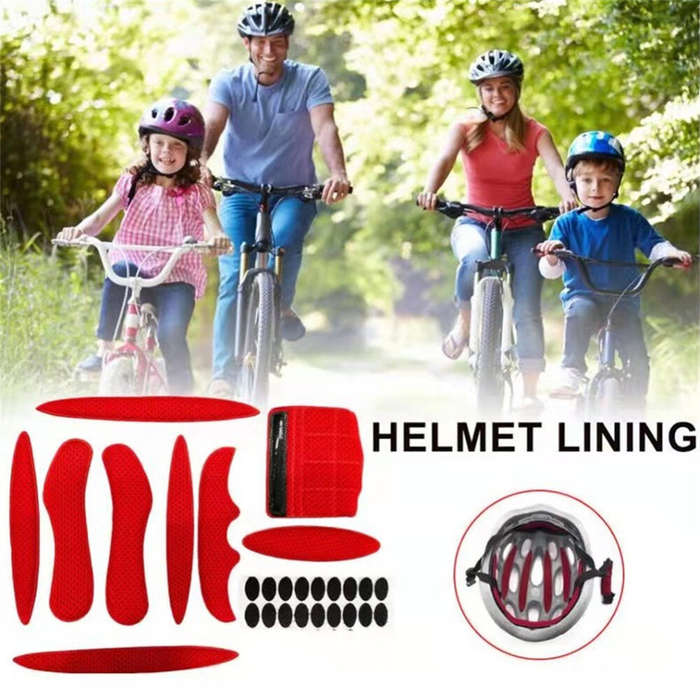 Grey - XANES Universal Bicycle Motorcycle Helmet Liner Environmentally Friendly Breathable EVA Spong