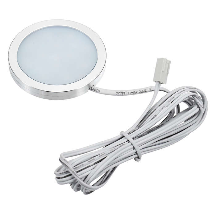 White - 4pcs 12V LED Recessed Down Cabinet Light RV Ceiling Roof Camper Trailer Boat Lamp