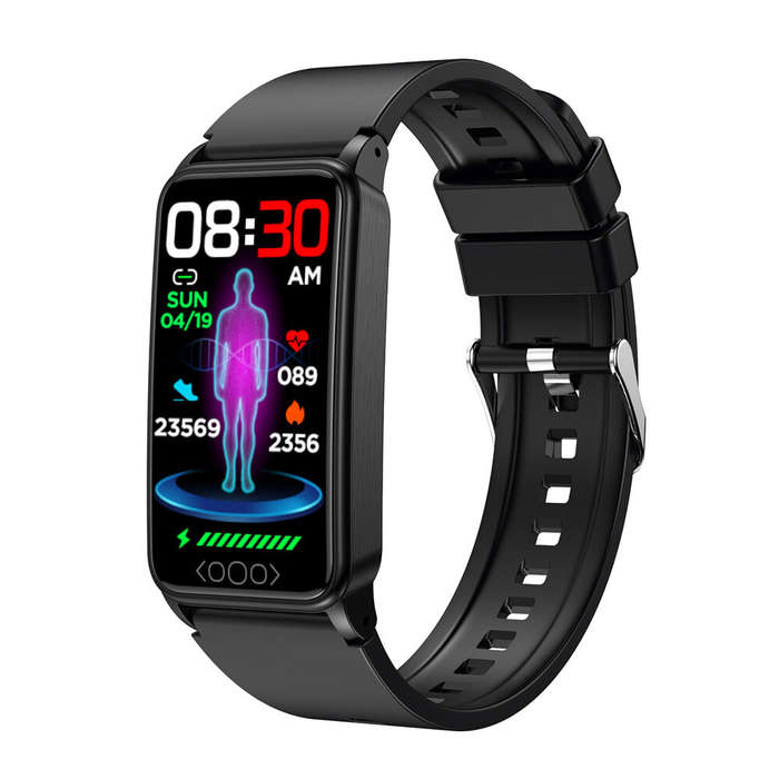 Pink - TK71Pro 1.47inch HD Screen Uric Acid Blood Lipids Blood Glucose Measurement Heart Rate Blood