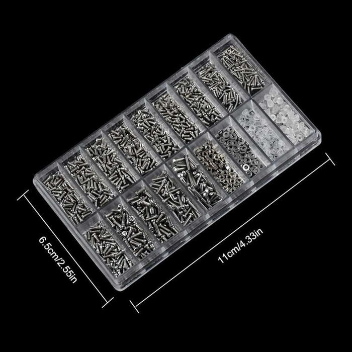 1200PCS Stainless Steel Silver 4-in-1 Multifunctional Screwdriver Tool Set Help You with All Your Mi