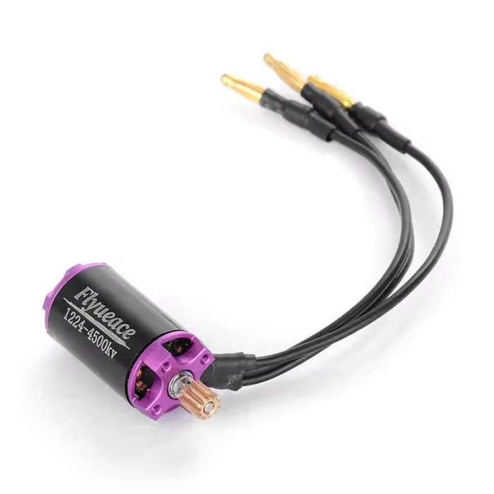 Black - FLYUEACE 1224 4500KV Brushless Motor 25A ESC Combo for Land Rover FMS FCX24M SCX24 1/24 Rock