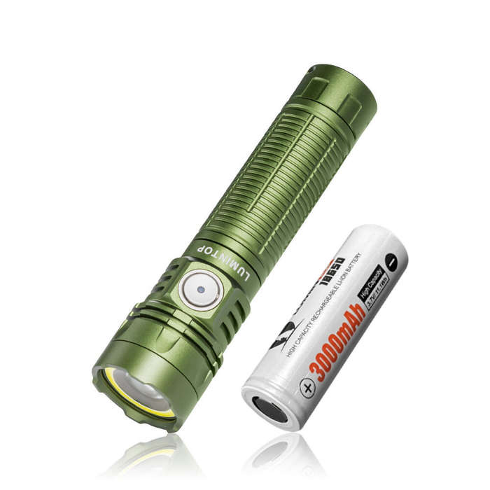 Silver - Lumintop W1 LED COB 700LM Multipurpose Flashlight With Spotlight Floodlight Red Light 300M