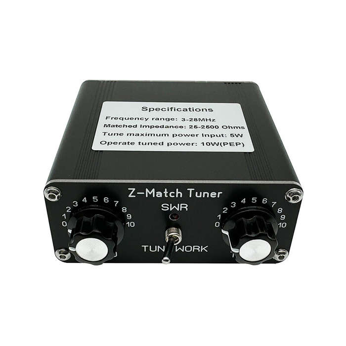 Z-match - High-Efficiency QRP Z-Match Manual Antenna Tuner 3-28 MHz Frequency Range with Wide Matchi