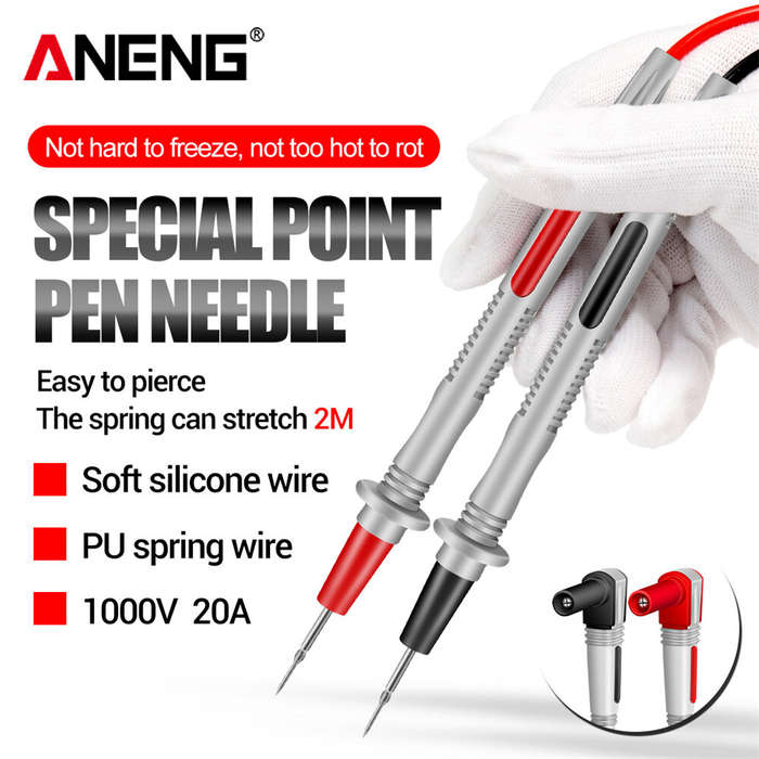 ANENG PT2010 Multifunctional Tester Lead Universal Multimeter Probe Spring Wire Pen Cable Electric T