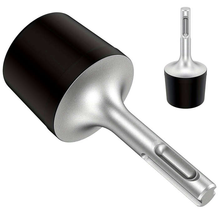 Black - Rotary Hammer Drill Head 45# Steel Round Shank 95x36.8x10mm Wear Resistant Easy Installation