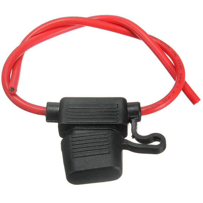 20A - Car Fuse Holder Socket Blade Type In Line 6-32V with 10/15/20/30A Replacement Fuses Waterproof