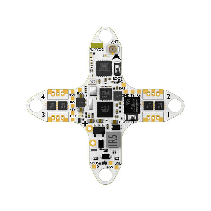 F405 AIO - 25.5x25.5mm Flywoo GOKU F405 HD ELRS AIO Flight Controller 5V BEC with 1S 5A ESC For Fire
