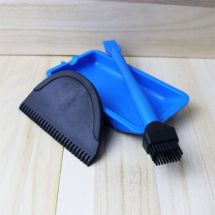 Blue - Silicone Glue Applicator Kit Glue Brush Glue Tray Glue Spreader Woodworking Glue Spreader App