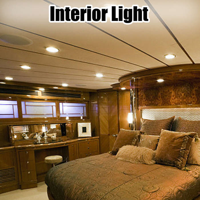 White - 12/24V LED RV Lights Yacht Lights Porch Lights Yacht Wall Lamp RV Outdoor Lighting
