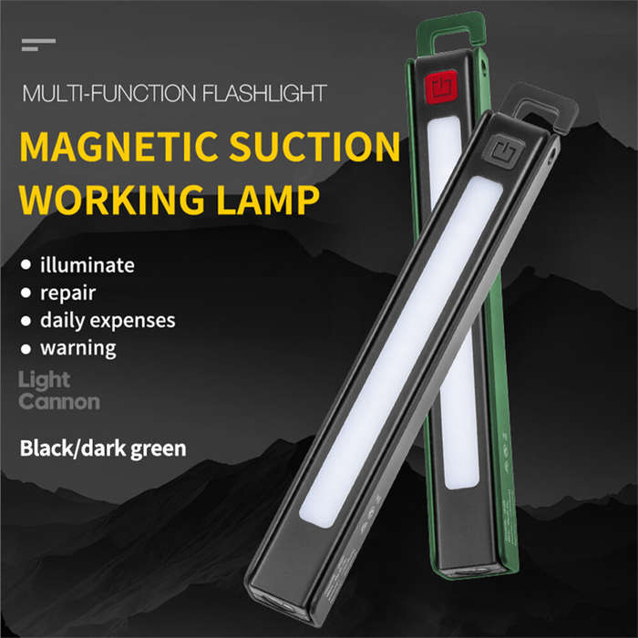 Black - LED+COB Medical Handy Pen Light USB Rechargeable Mini Nursing Flashlight 600mAh Power Displa