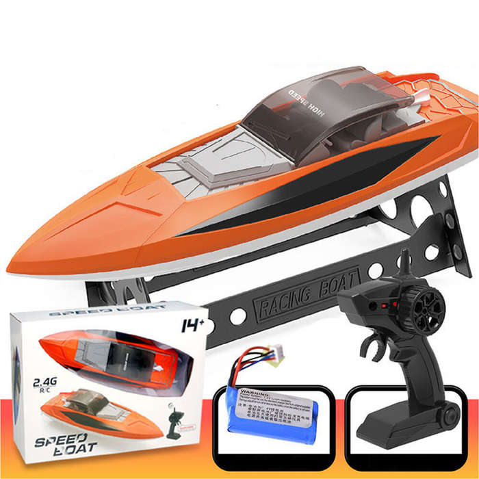 Green - 151D 2.4G 30km/h RC Boat Waterproof High Speed Speedboat Dual Motors Remote Control Ship Veh