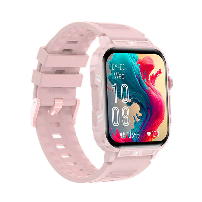 Black - L81 1.95inch HD Screen bluetooth Call Heart Rate Blood Pressure Blood Oxygen Monitor Sleep M