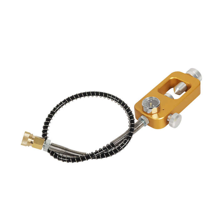 Yellow - DIDEEP PSI Dial Mini Scuba Diving Tank Oxygen Cylinder Respirator Adapter 8MM Large to Smal