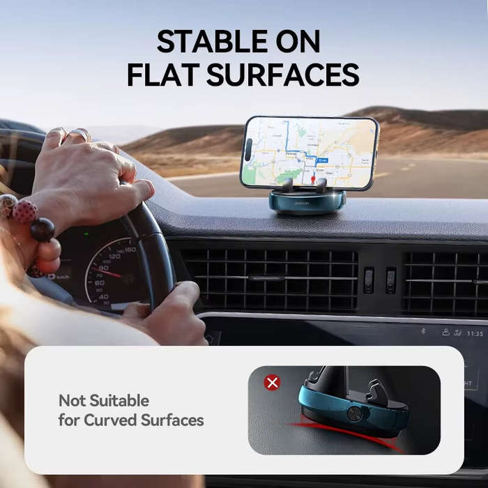 Black - Joyroom Dashboard Car Phone Holder One-Handed Operation 360 Rotation Car Navigation Phone Ho